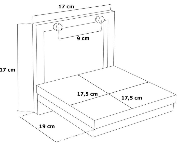 Kwietnik metalowy ścienny czarny Torget loft zdjęcie 9