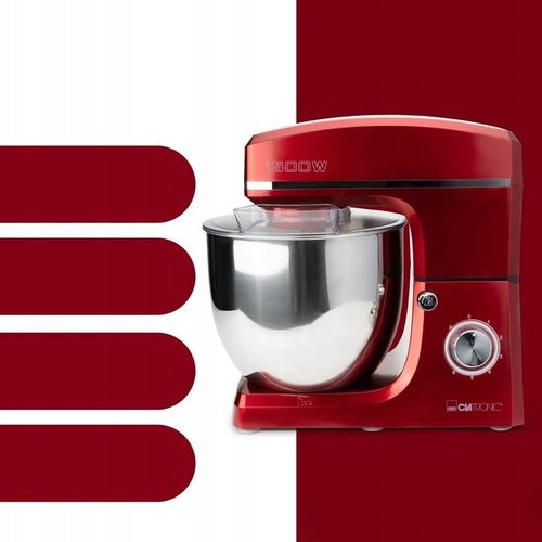 Robot kuchenny Clatronic CZERWONY 1500W Mocny Planetarny na Arena.pl