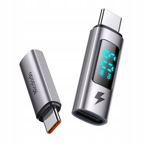 mcdodo adapter przejściówka usb-c usb typ c do lightning iphone 60w miernik na Arena.pl