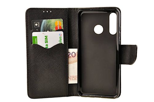 Etui portfel Fancy Case do Huawei P30 Lite czarny na Arena.pl