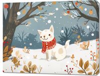 Obraz 90x70cm Śnieżny Kompan