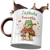 Kubek Bordowy Dla Kornelii Przyjaciółki Prezent Z Nadrukiem Ze Zdjęciem