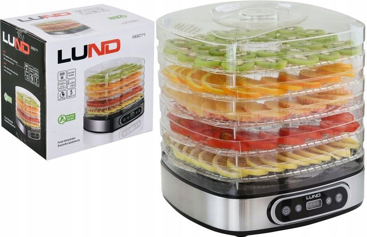 LUND SUSZARKA SPOŻYWCZA DO GRZYBÓW OWOCÓW WARZYW 500W CZASOMIERZ 5 TAC zdjęcie 1