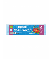 TOREBKI NA MROŻONKI Z KLIPSAMI 4 LITRY 25X40 40 SZTUK