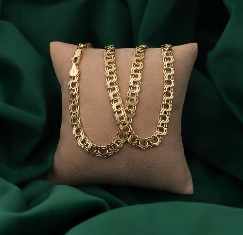 ZŁOTY PEŁNY ŁAŃCUSZEK MĘSKI GARIBALDI Z KRZYŻYKIEM PR 925 585 GRAWER GRATIS na Arena.pl