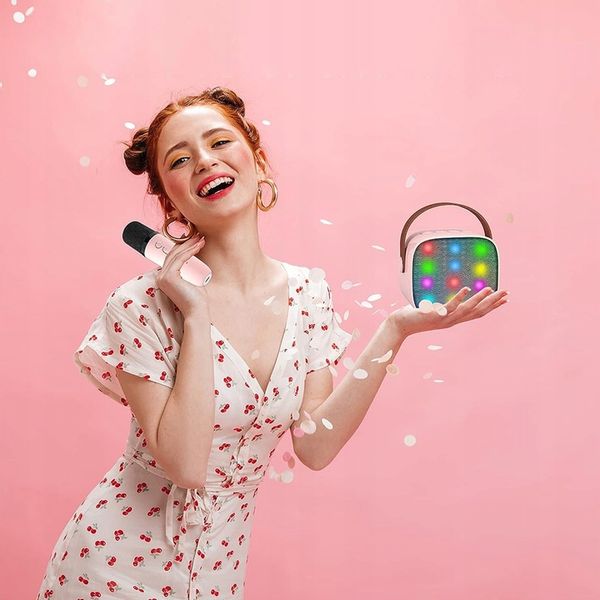 PRZENOŚNY ZESTAW DO KARAOKE BLUETOOTH 5.0 2000mAh zdjęcie 3