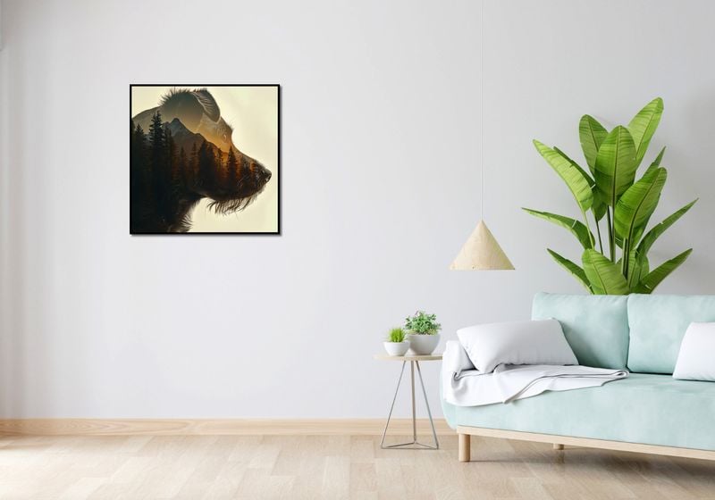 Plakat 70x70cm Psi Duch Lasu zdjęcie 4