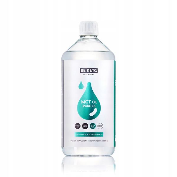 BeKeto Olej MCT Czysty Kwas Kaprylowy 1000 ml zdjęcie 1