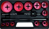 zestaw otwornic dla elektryków 19-76mm 15 części - yt-3381