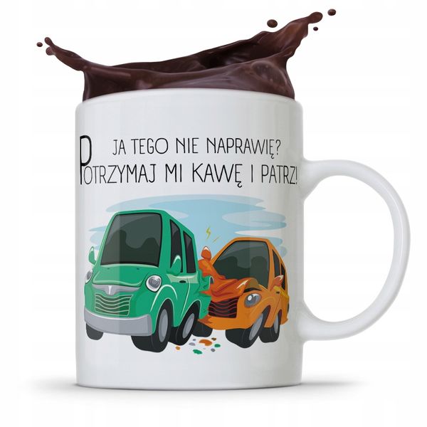 Kubek Prezent Dla Mechanika Ja Tego Nie Naprawię? Z Nadrukiem Ze Zdjęciem zdjęcie 1