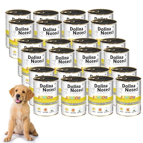 Dolina Noteci Junior bogata w żołądki z kurczaka 24 x 400 g na Arena.pl