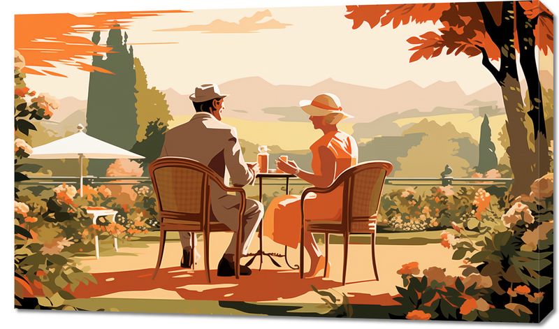 Obraz 100x60cm Retro Randka zdjęcie 1