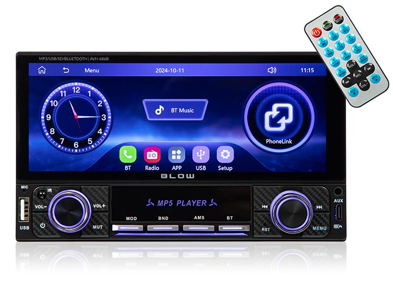 Radio BLOW AVH-686B RDS MP3/USB/micro SD/BLUETOOTH zdjęcie 1