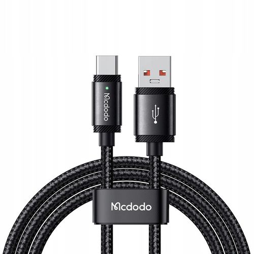 MCDODO KABEL USB-C SZYBKIE ŁADOWANIE DO SAMSUNG XIAOMI TYP C 6A 120W 2M LED na Arena.pl