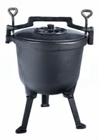 Żeliwny KOCIOŁEK Garnek MYŚLIWSKI węgierski PIECZONKI na Ognisko GRILL - 8L