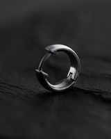 Srebrny kolczyk THE HOOP