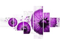 100CM 180CM OBRAZ 6 ELEM FIOLETOWE DMUCHAWCE ŚCIENNY