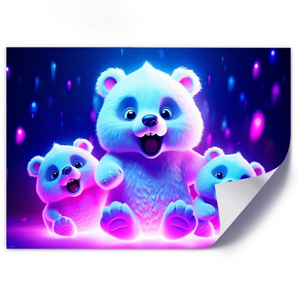 Emaga Obraz na płótnie, Uroczy niedźwiadek polarny - 120x80 zdjęcie 2