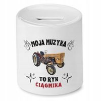 Skarbonka Prezent Dla Rolnika To Ryk Ciągnika Z Nadrukiem Ze Zdjęciem
