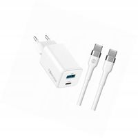 Szybka ładowarka GaN 45W 2 wejścia USB i USB-C z kablem do iPhone 17e