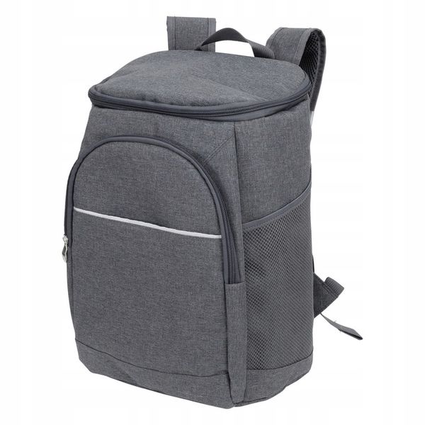 Plecak termiczny 14 L turystyczny kemping piknik szary zdjęcie 1