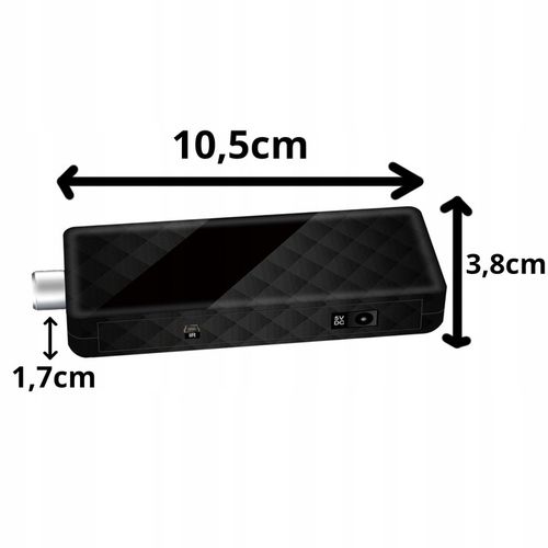 DEKODER TUNER TV DVB-T2 HEVC H.265 FULL HD MINI STICK PILOT ZESTAW HDMI USB na Arena.pl