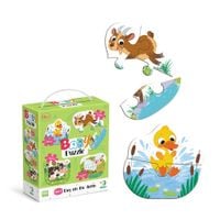 Puzzle Dodo  Baby Puzzle 4 W 1 "Dzień Na Farmie" 300687