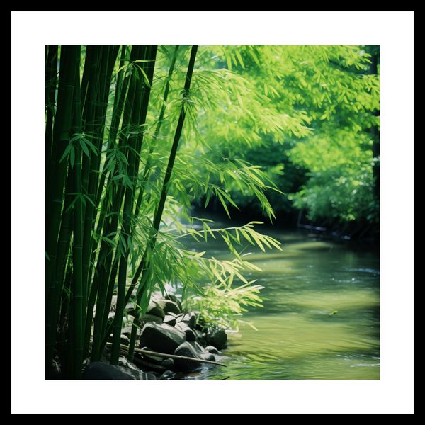 Plakat 30x30cm Spokój Bambusów zdjęcie 3