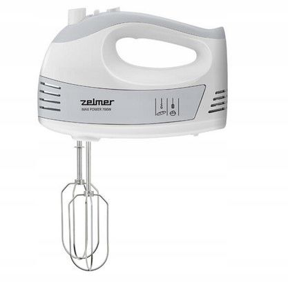 MIKSER RĘCZNY ZHM 2459S Z MISĄ 700W BIAŁY 4 KOŃCÓWKI ROBOT KUCHENNY zdjęcie 9