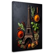 Obraz do kuchni restauracji baru jadalni, Wieża Eiffla 30x45