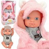 LALKA BOBAS ZESTAW KRÓLICZEK KOCYK UBRANKO PIERWSZA LALECZKA BABY WOOPIE