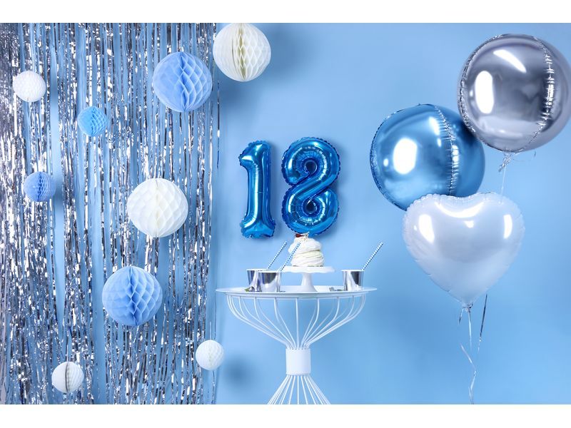 Kurtyna imprezowa, srebrna, 100 cm x 200 cm zdjęcie 4