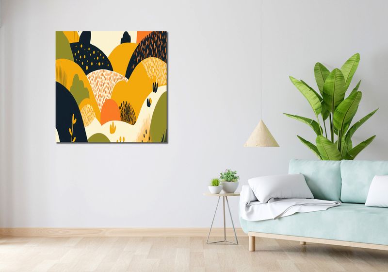 Obraz 90x90cm Słoneczny Horyzont zdjęcie 2