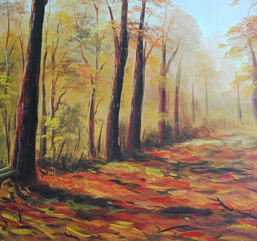 Pejzaż jesienny (50x60cm) na Arena.pl