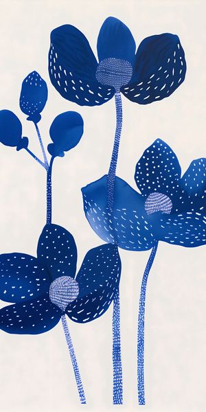 Plakat 50x100cm Nocne Kwiaty zdjęcie 1
