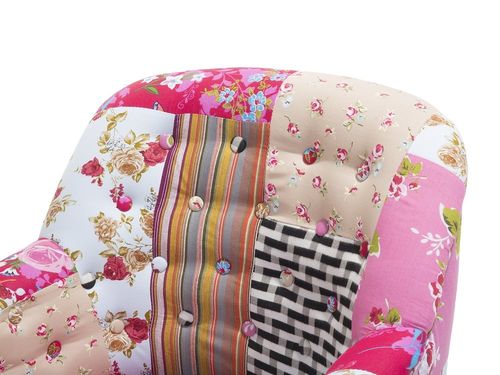 Fotel Patchwork Wielokolorowy Mandal na Arena.pl