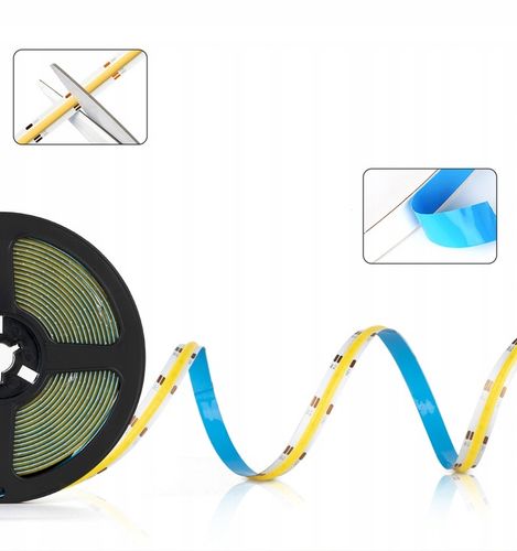 Taśma LED COB Neon 24V 5m 9W/m 480 diod 45W 4000K Neutralna Mocna na Arena.pl
