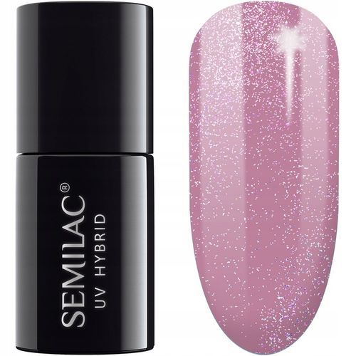 SEMILAC LAKIER HYBRYDOWY 319 SHIMMER DUST PINK 7ml na Arena.pl