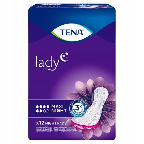 Tena Lady Maxi Night podpaski anatomiczne 12 sztuk na Arena.pl