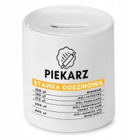 Skarbonka Dla Piekarza Stawka Godzinowa Prezent Z Nadrukiem Ze Zdjęciem