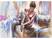 70X50CM TANCERKA DWÓJ OBRAZ NIESYMETRYCZNY