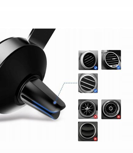 Ugreen samochodowy uchwyt na nawiew kratkę srebrny na Arena.pl