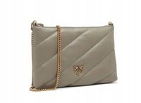 Pinko Skórzana listonoszka FLAT POUCH SHEEP NAPPA