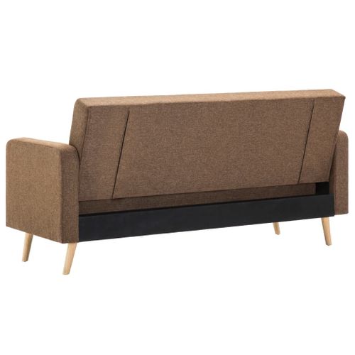 Rozkładana Sofa Materiałowa, Brązowa na Arena.pl