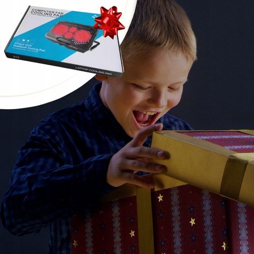 PODSTAWKA CHŁODZĄCA POD LAPTOPA WIATRAK DO KOMPUTERA NOTEBOOKA RGB 12-17" na Arena.pl