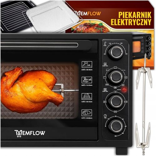 PIEKARNIK ELEKTRYCZNY Z TERMOOBIEGIEM SUSZARKA SPOŻYWCZA GRILL 45L na Arena.pl