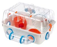 Szaro-przezroczysta klatka z wyposażeniem dla chomika - Ferplast Combi 1