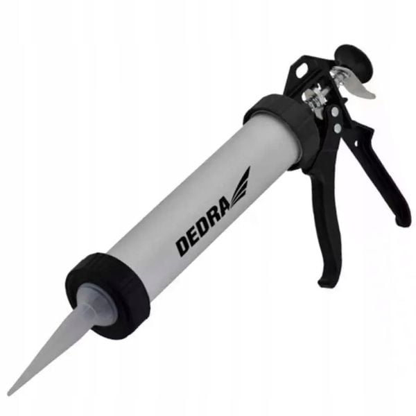 DEDRA WYCISKACZ PISTOLET DO SILIKONU MAS TUBOWY 600ML ALUMINIOWY 1201-11 zdjęcie 1