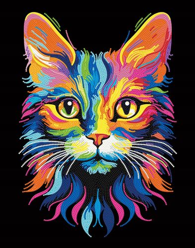 diamond dotz adults flocked neon cat 3654 na Arena.pl