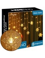 Kurtyna świetla lampki 120LED Płatki Śniegu